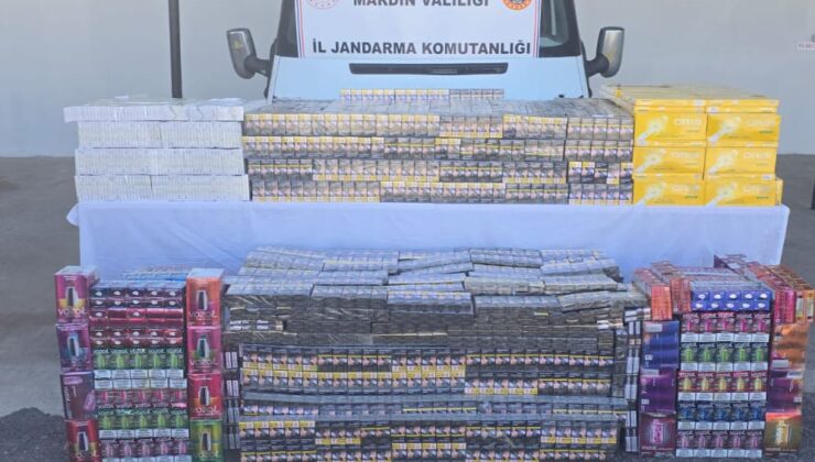 Mardin’de Zulalı Minibüste 2,5 Milyon Liralık Kaçak Sigara Operasyonu