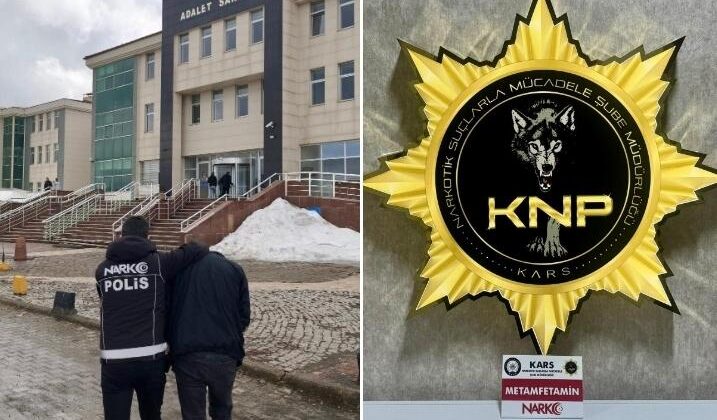 Kars’ta durdurulan 08 plakalı araçtan metamfetamin maddesi ele geçirildi