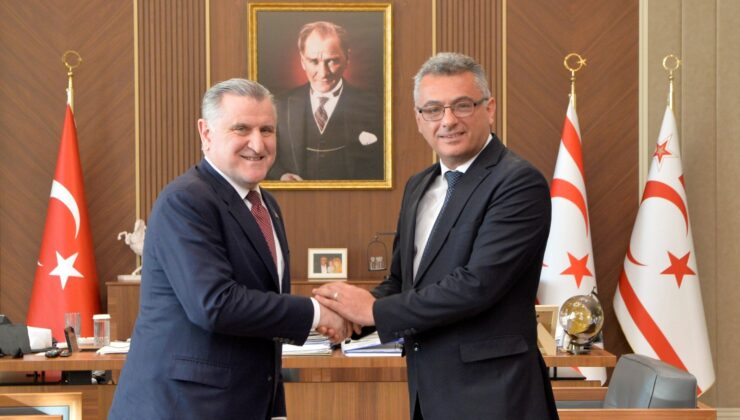 KKTC Cumhurbaşkanı Erhürman, Bakan Bak ve Kızılay Heyetini Kabul Etti