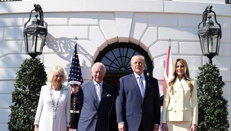 Kral Charles ve Kraliçe Camilla Beyaz Saray’da: Donald Trump ile Bir Araya Geldiler