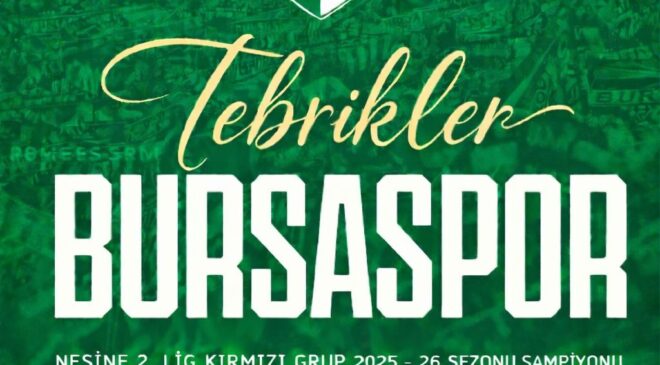 Büyük Camia Büyük Dönüş Bursaspor: Tek Haber Ajansı Başkanı Solmaz’dan Tebrik Mesajı