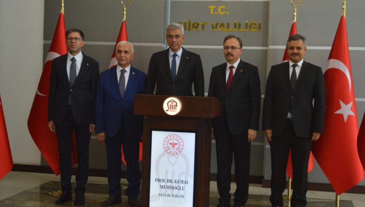 Sağlık Bakanı Memişoğlu Siirt’te Yeni Sağlık Yatırımlarını Müjdeledi